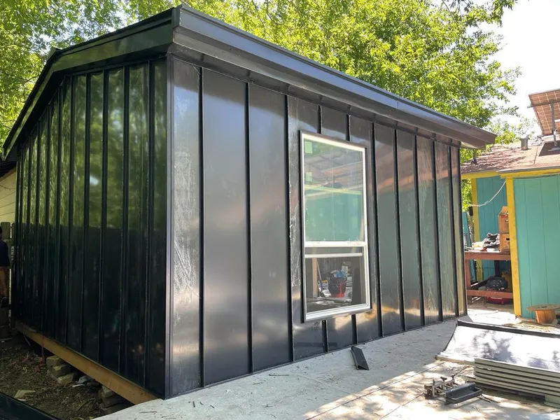 Black standing seam metal wall panels for Metal Roof Installation in Scarsdale